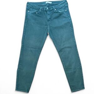 Women's 16.5W Just USA Dark Green Skiny Jeans Highrise